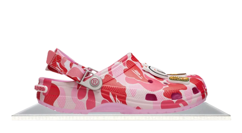 Crocs Classic Clog A Bathing Ape ABC Camo Pink