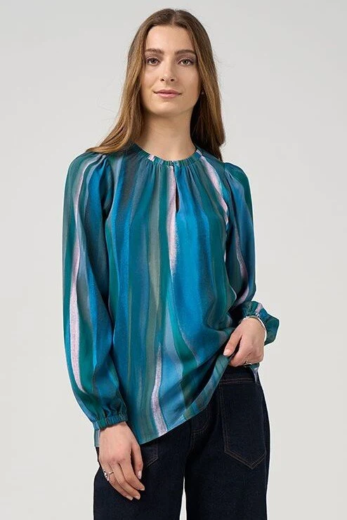 Sway top blue multi