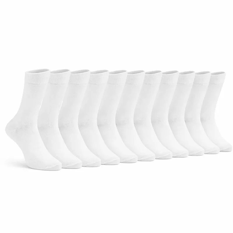 Vita Strumpor 10-pack – X-Sole 1001 Classic i Återvunnen Bomull