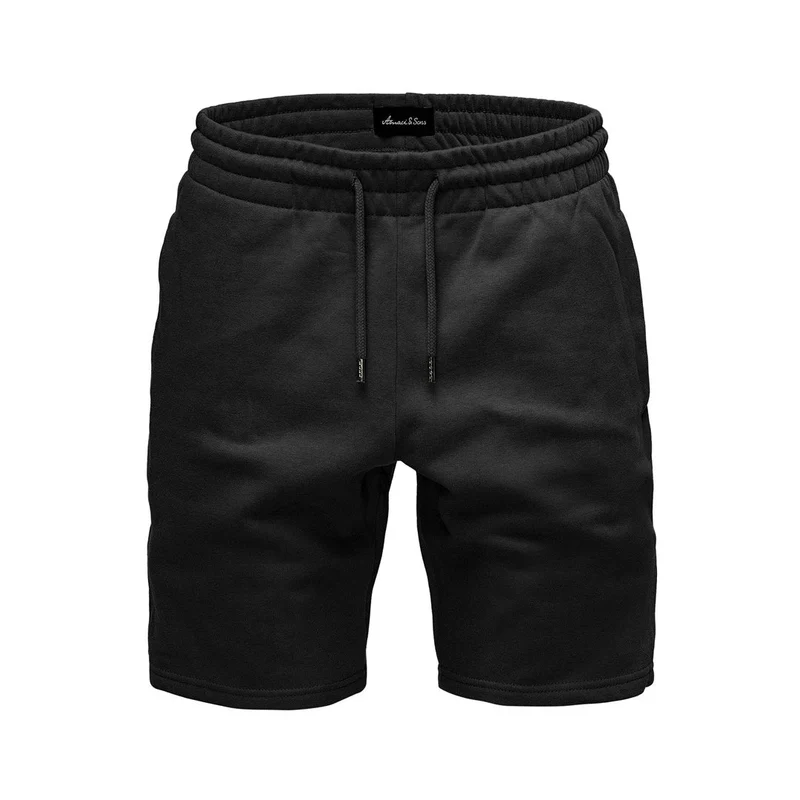 Svarta mjukisshorts herr – stilrena sweatshorts från Amaci & Sons