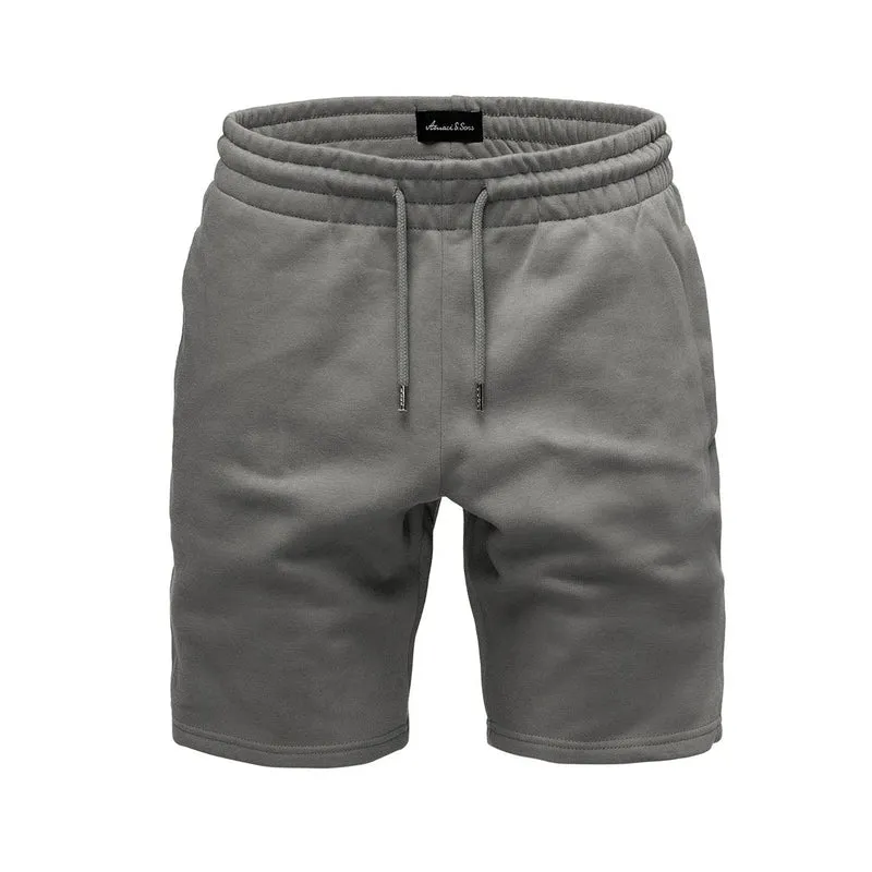 Mörkgrå mjukisshorts herr – stilrena sweatshorts från Amaci & Sons