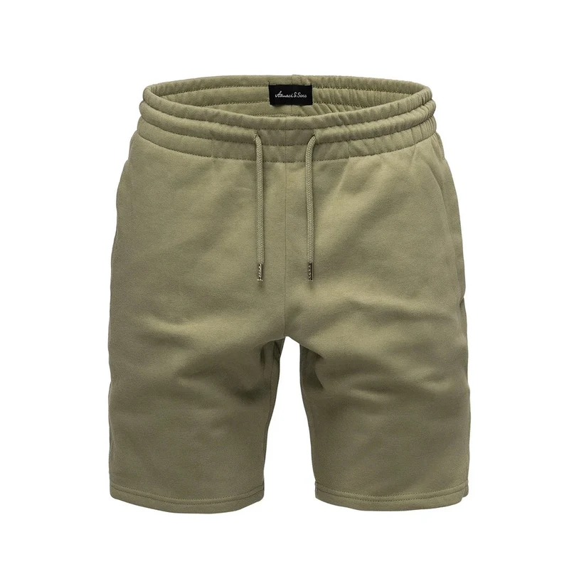 Gröna mjukisshorts herr – stilrena sweatshorts - Amaci & Sons