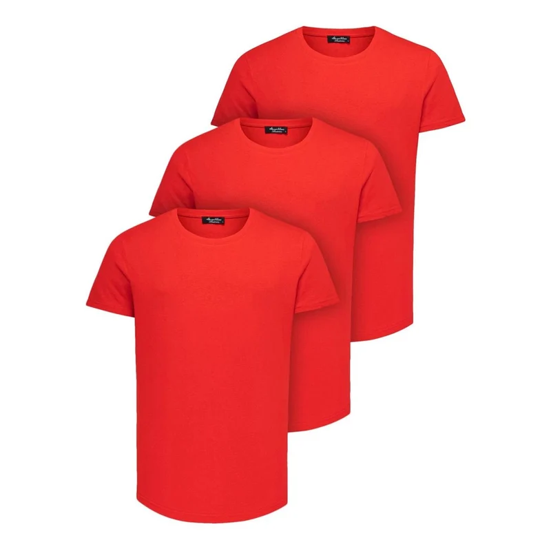 3-pack röda t-shirts herr – Amaci & Sons