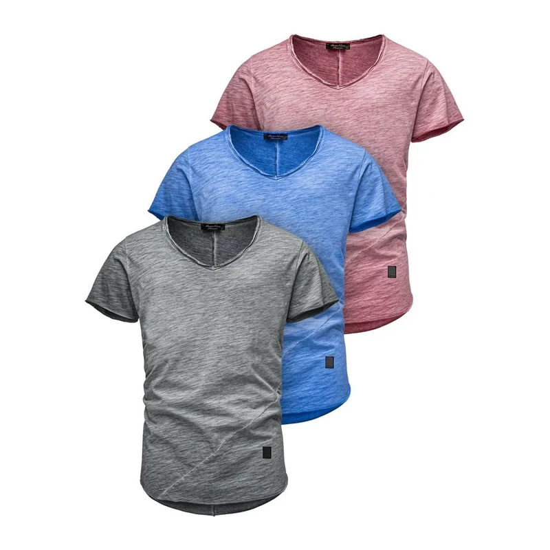 3-Pack T-Shirts Herr – Amaci & Sons | Bomull, V-ringad