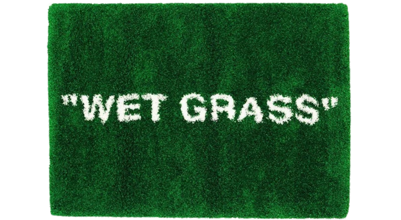 Virgil Abloh x IKEA MARKERAD "WET GRASS" Rug Green