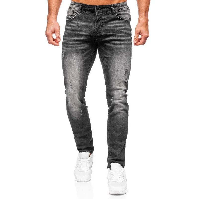 Jeans med lätta slitningar och stretch - Herrjeans - Utförsäljning
