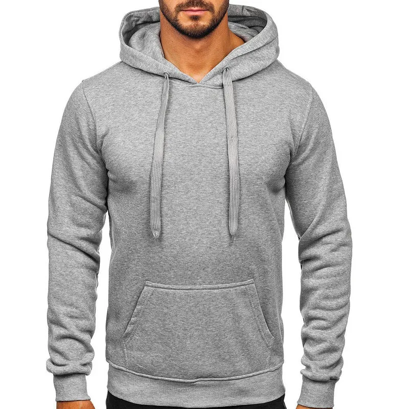 Huvtröja Solid Basic - Herrtröja med Luva - Hoodie