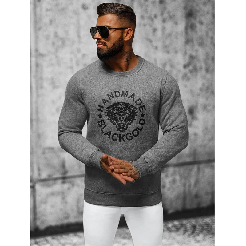Grafitgrå Sweatshirt - Herrtröja BlackGold