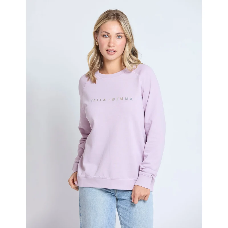 Classic sweater lilac with silver logo (Last one size 14)