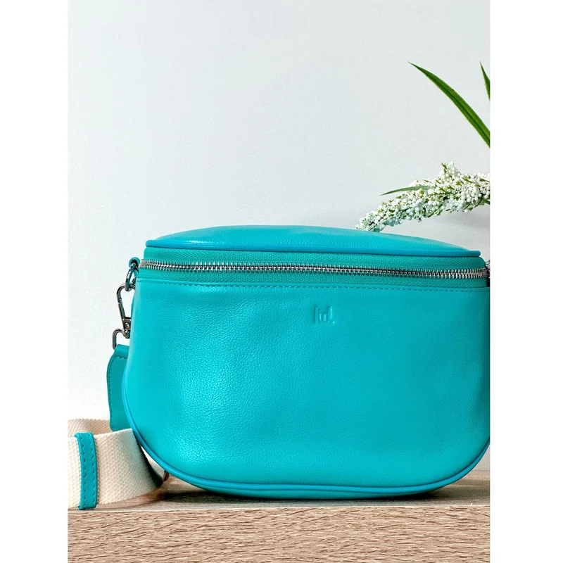 Dani leather bag blue lagon