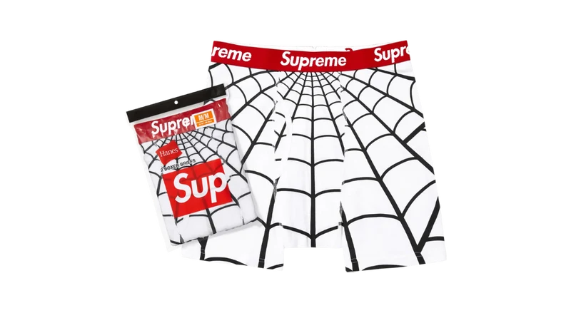 Supreme Hanes Spider-Man 2 Pack Boxers White (SS26)
