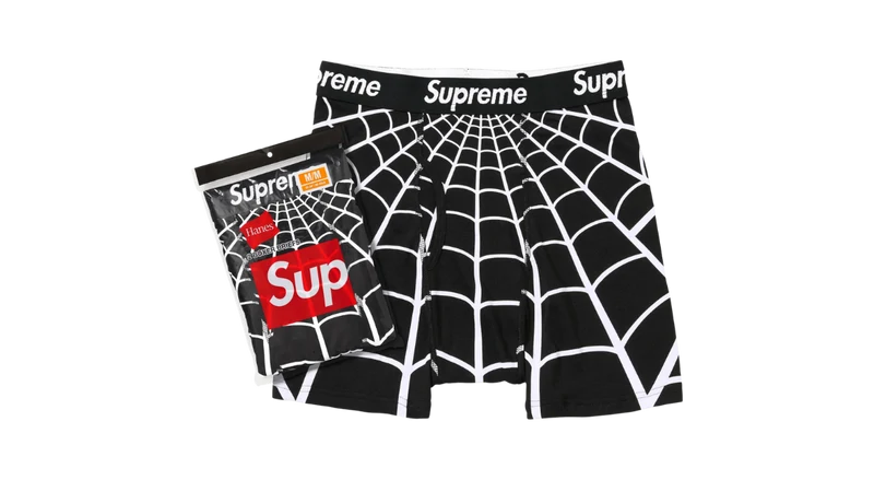 Supreme Hanes Spider-Man 2 Pack Boxers Black (SS26)