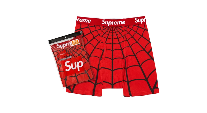 Supreme Hanes Spider-Man 2 Pack Boxers Red (SS26)