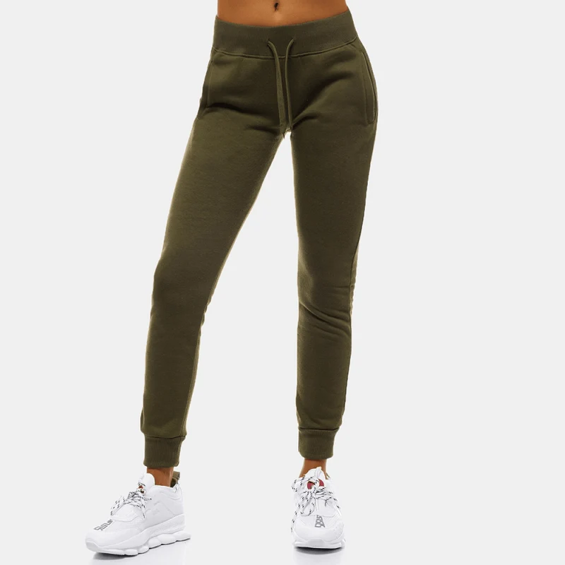Militärgröna Mjukisbyxor - Sweatpants Dam