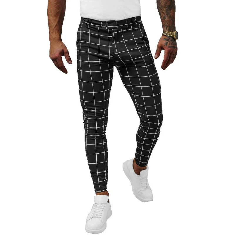 Chinos - Svarta Slim-Fit Herrbyxor