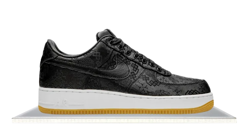 Air Force 1 Low Fragment x CLOT Black Silk