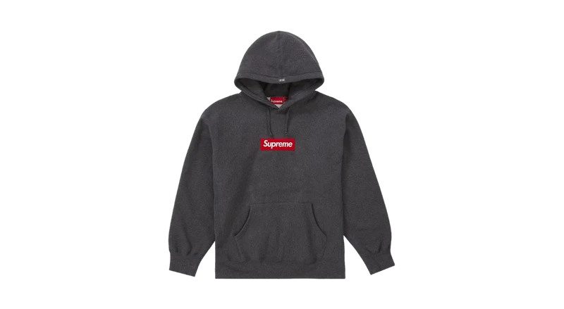 Supreme Box Logo Hooded Sweatshirt Charcoal (FW21)