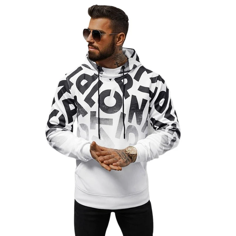 Hoodie Herr printed - herrtröja
