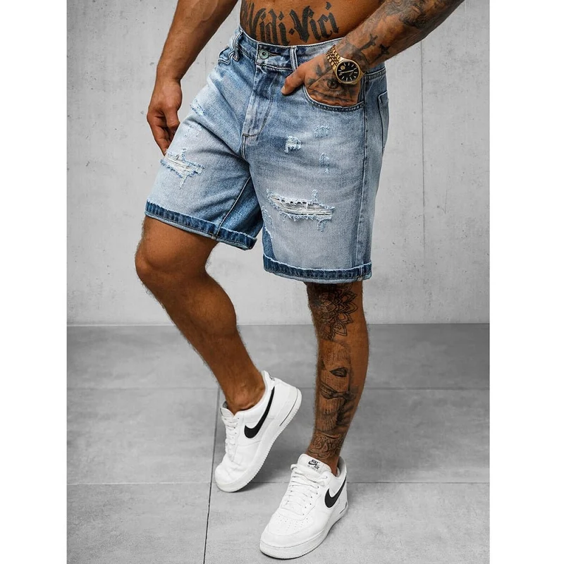 Stilrena Jeansshorts - Trendsliten Blå