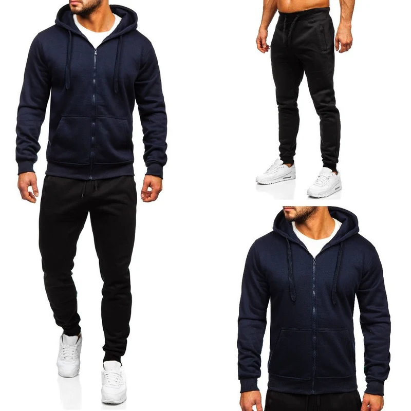 Träningsoverall Navy/svart