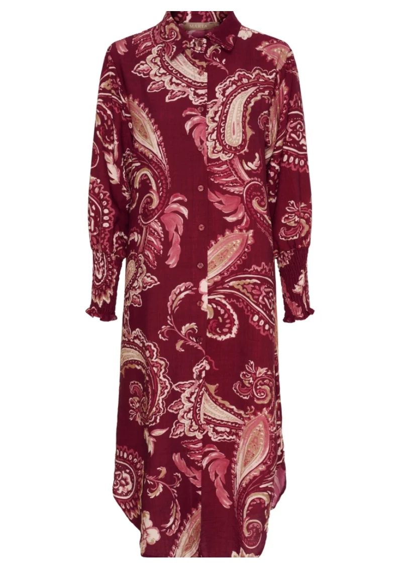 Klänning Moss Bordeaux