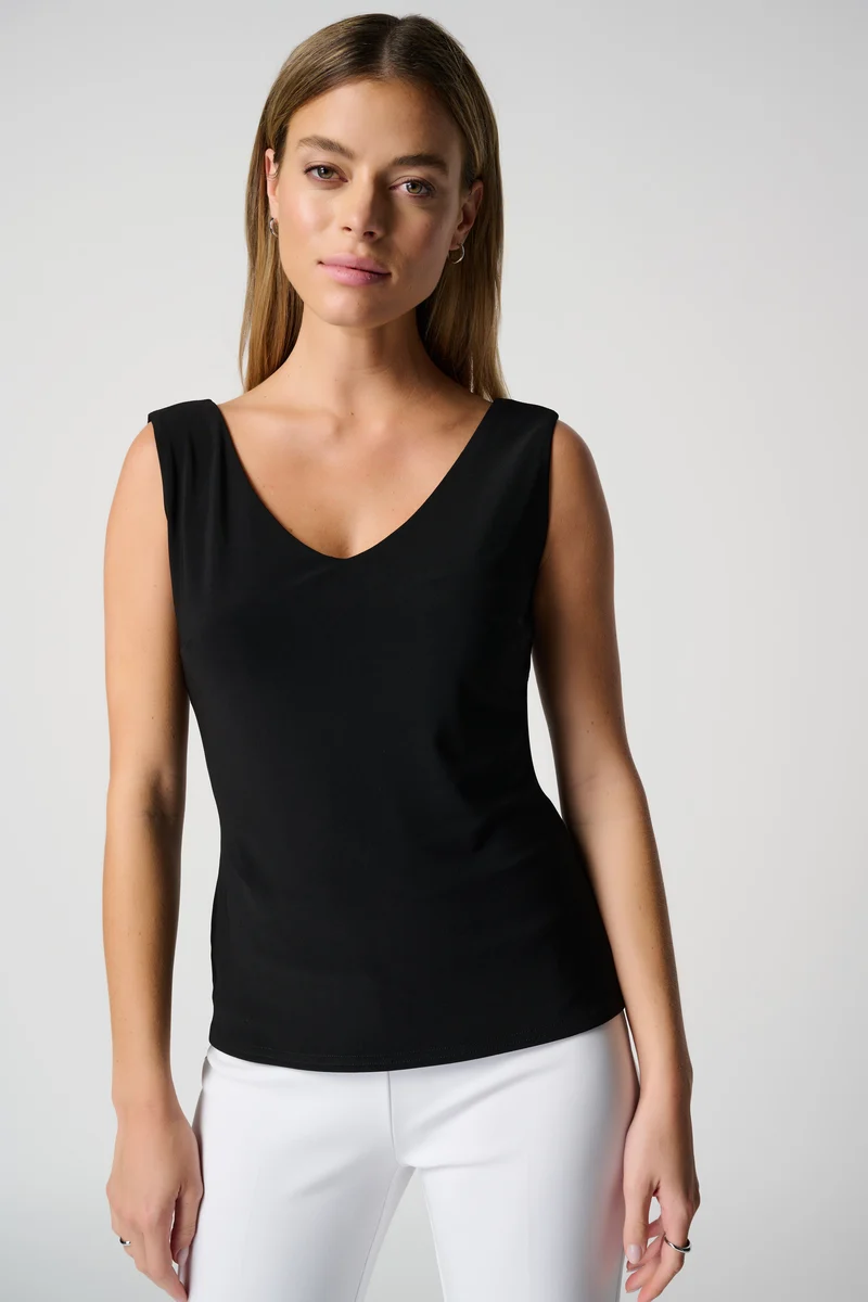 Joseph Ribkoff V-Neck Camisole Black - 201546