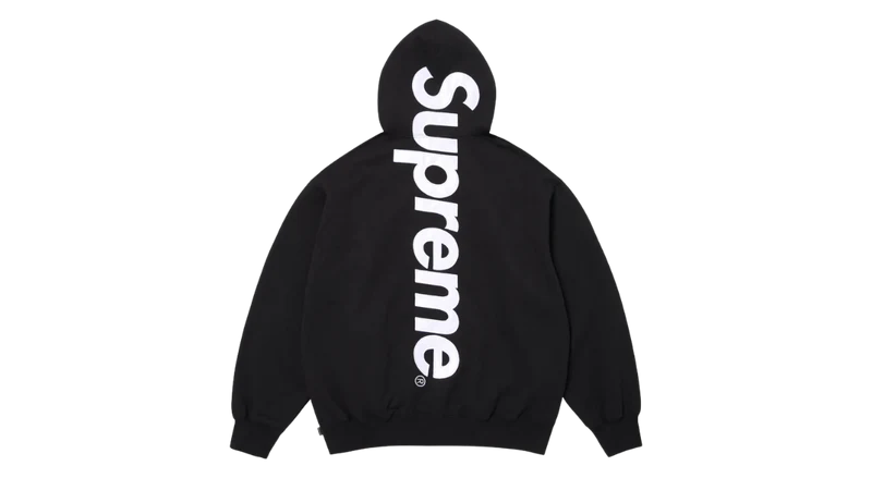 Supreme Satin Applique Hoodie Black (SS26)