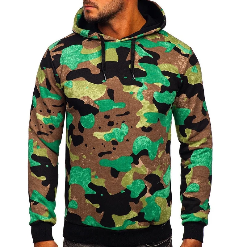Camouflage Hoodie - Herr Camo Huvtröja