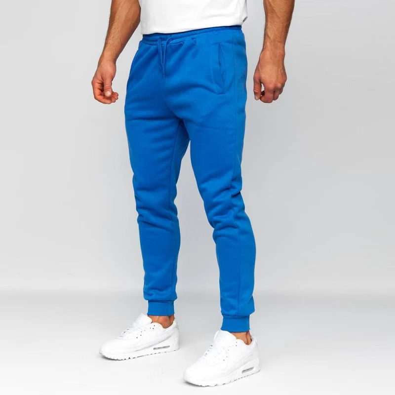 Blåa joggingbyxor Herr