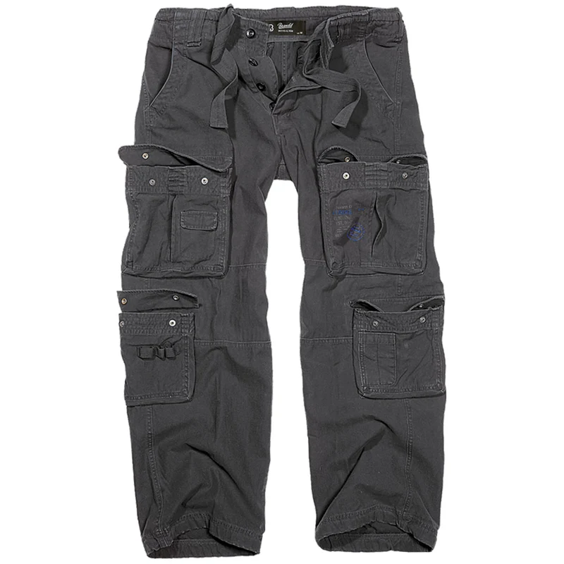 Brandit Pure Vintage Cargo Trousers Black