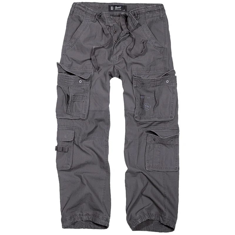 Brandit Pure Vintage Cargo Trousers Anthracite