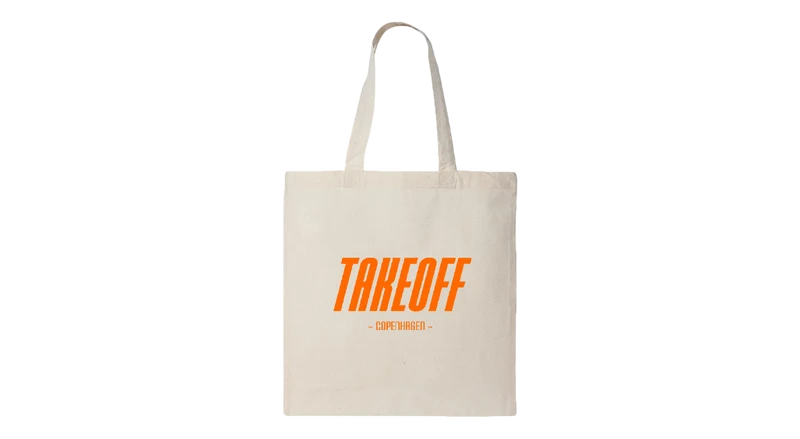Takeoff Orange Tote Bag