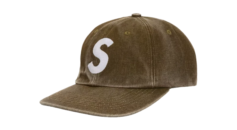 Supreme Pigment Coated S Logo 6-Panel Olive (FW25)