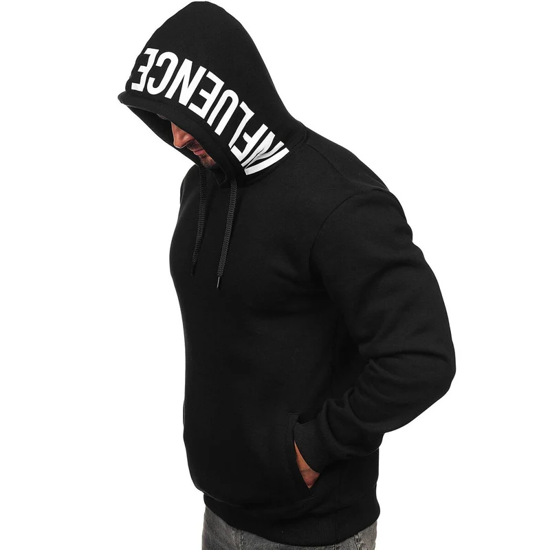Hoodie Influence - Svart Huvtröja Herr - Utförsäljning