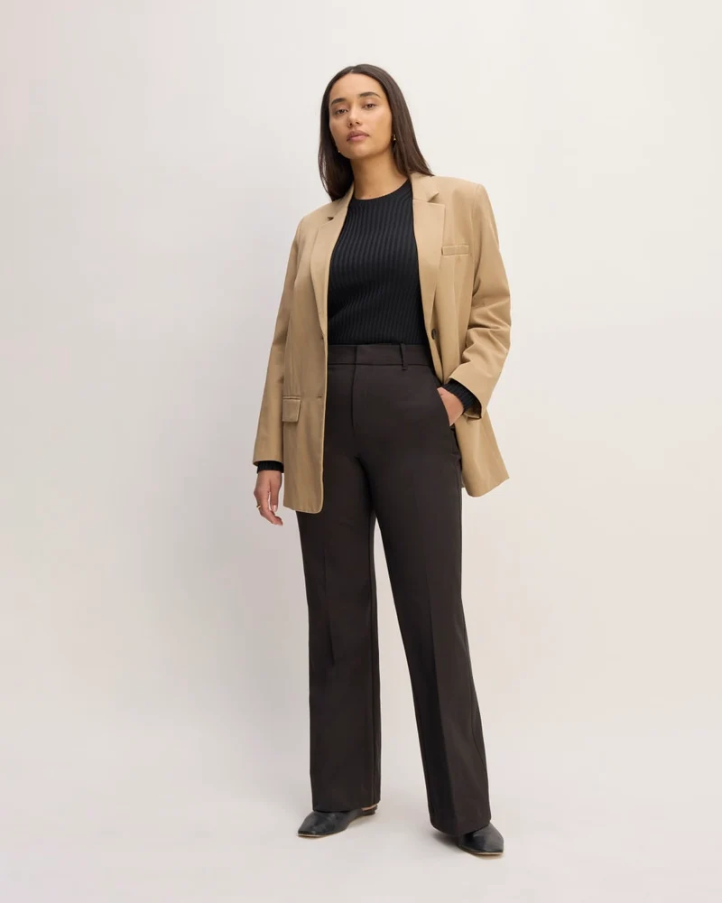 The Bi-Stretch Flare Pant | Black