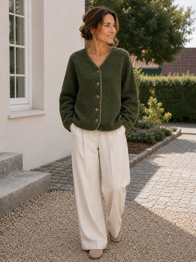 Jacka Fleece kaki