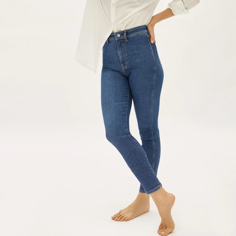 The Way-High® Clean Front Skinny Jean | Vintage Blue | 26.5" Inseam