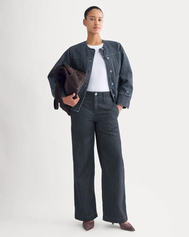 The Mid-Rise Trouser Jean | Tungsten Rinse