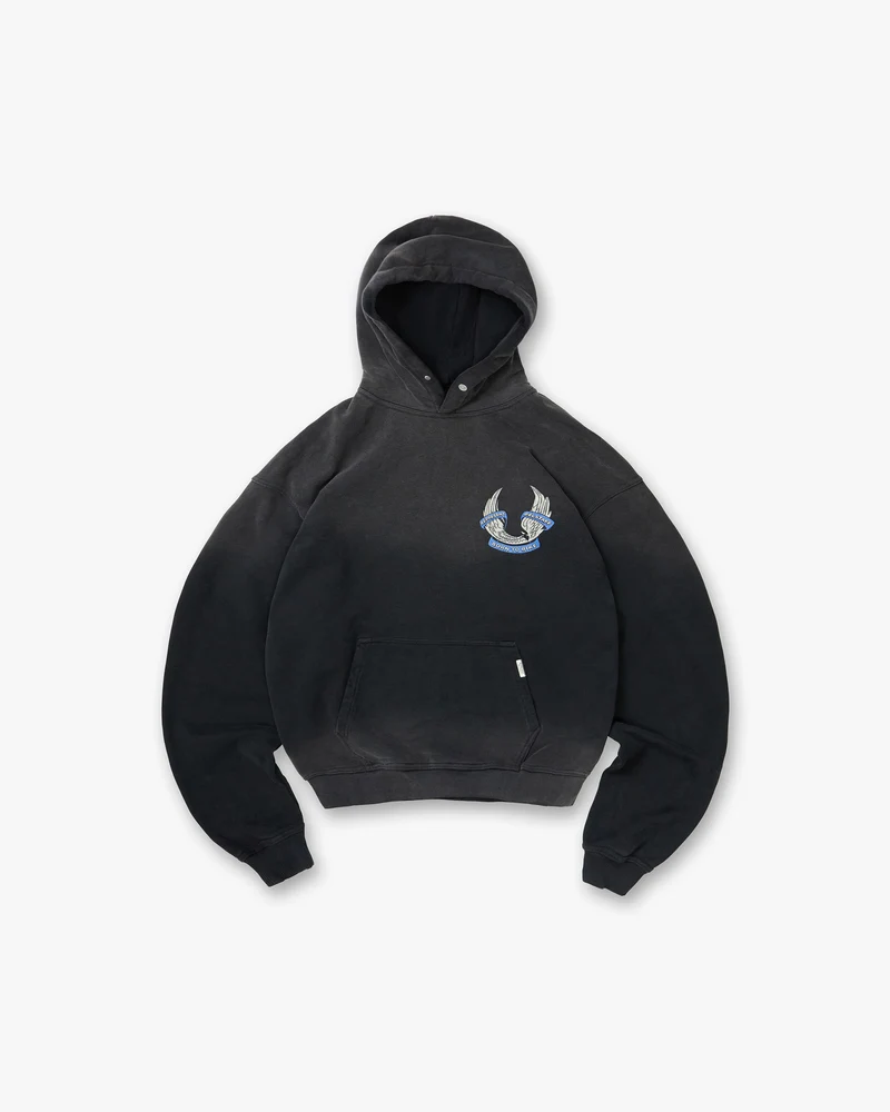 Represent X Belstaff Born To Bike Hoodie - Aged Black