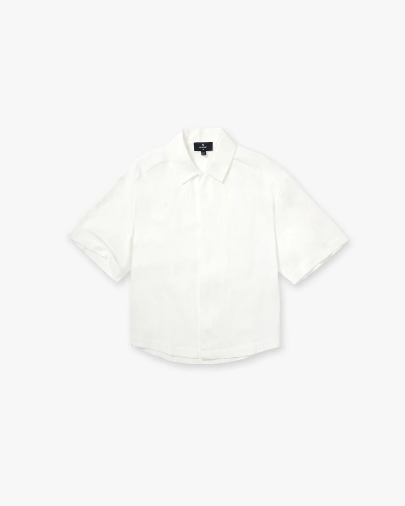 Initial Short Sleeve Shirt - Flat White