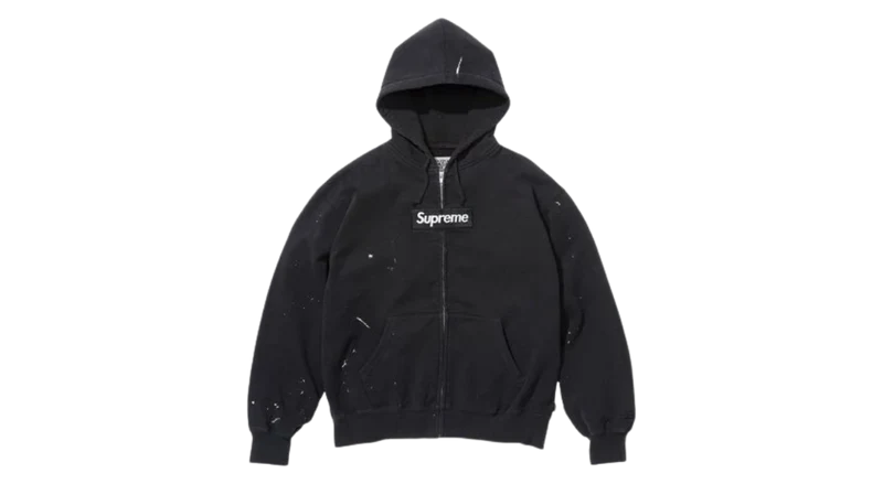 Supreme MM6 Maison Margiela Box Logo Zip Up Black