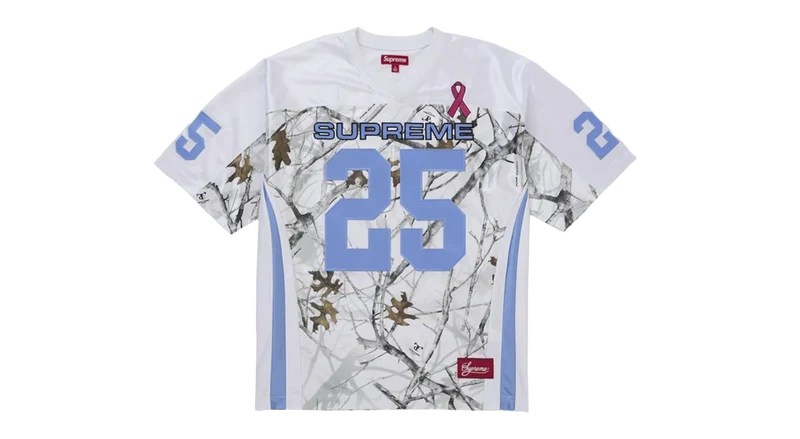 Supreme Breast Cancer Awareness Football Jersey White