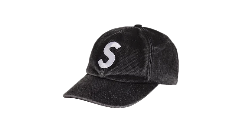 Supreme Pigment S Logo 6-Panel Cap Black (SS26)