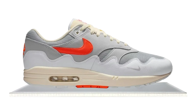 Air Max 1 x Patta Waves White Hyper Crimson