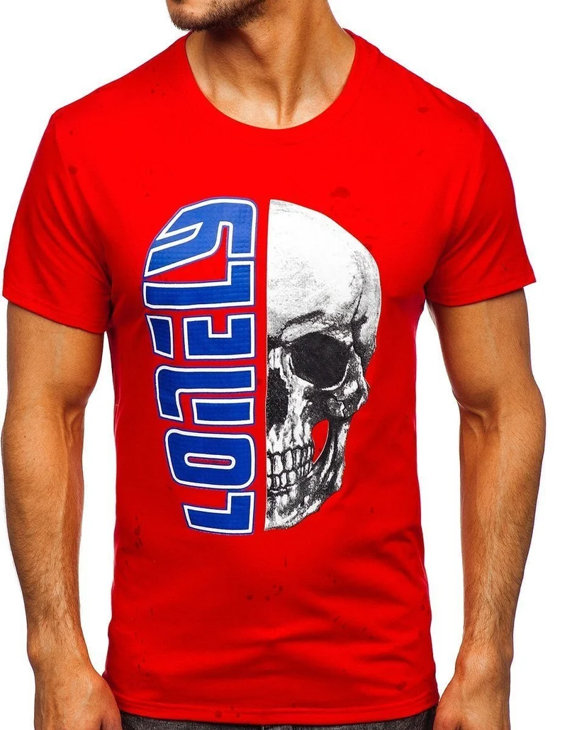 Fräck printed T-shirt - Röd