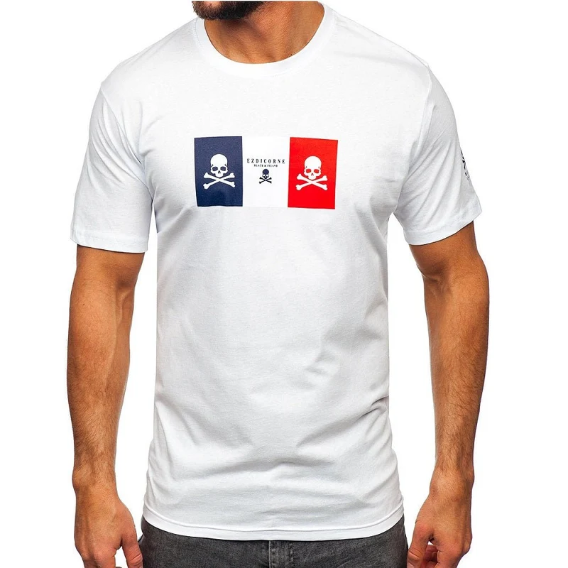 Vit Ezdicorne Black Island - Herr T-shirt