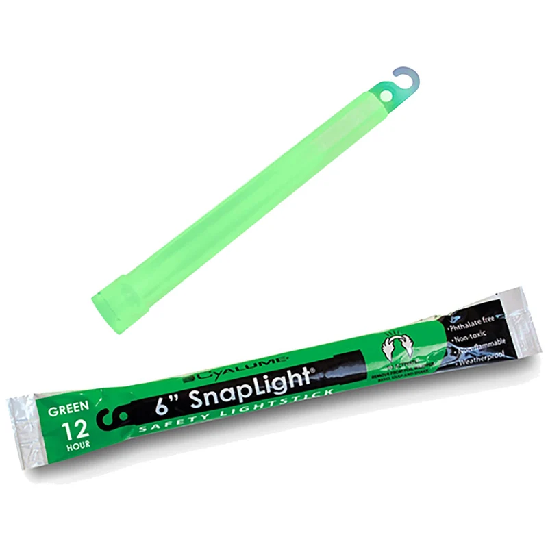 Cyalume SnapLight Lightstick 12 Hour 6” Green