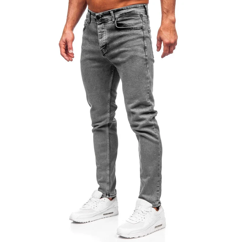 Grafitgråa herrjeans - Regular fit modell