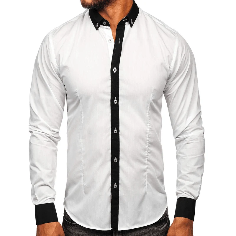Herrskjorta långärmad - Vit Slim Fit skjorta
