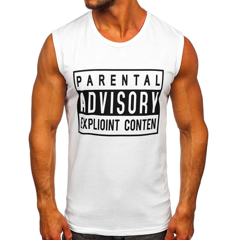 Vitt Linne Herr - Printed Tank Top